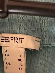 Vorschaubild 5 von Damen Pullover Gr. 40/L Türkis Rippstrick Casual Langarm