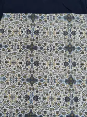 Vorschaubild 3 von Damen T-Shirt Gr. L Blau mit grafischem Seitenmuster