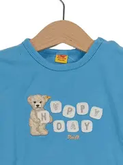 Vorschaubild 2 von Kinder T-Shirt Gr. 80 Blau mit Teddy Motiv