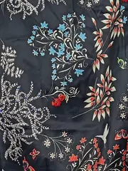 Vorschaubild 3 von Damen Wickelrock Gr. 34;XS Blumenmuster Mehrfarbig Feminin Midi
