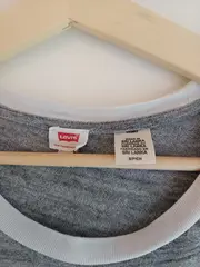 Vorschaubild 3 von Damen Freizeitkleid Grau Gr. 36/S Baumwolle Meliert