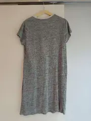 Vorschaubild 2 von Damen Freizeitkleid Grau Gr. 36/S Baumwolle Meliert