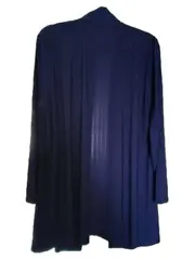 Vorschaubild 2 von Damen Strickjacke Gr. 50 Blau Casual Langarm