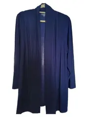 Vorschaubild 1 von Damen Strickjacke Gr. 50 Blau Casual Langarm