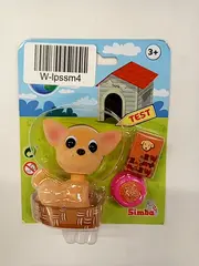 Vorschaubild 2 von Chihuahua Hund Spielfigur im Körbchen mit Zubehör Neu