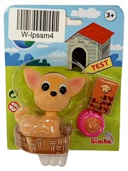 Vorschaubild 1 von Chihuahua Hund Spielfigur im Körbchen mit Zubehör Neu