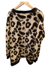 Vorschaubild 3 von Damen Strickjacke Leo Animal Print Cardigan Gr. 38/M Mehrfarbig