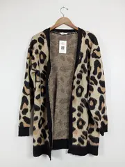 Vorschaubild 2 von Damen Strickjacke Leo Animal Print Cardigan Gr. 38/M Mehrfarbig