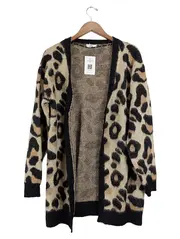 Vorschaubild 1 von Damen Strickjacke Leo Animal Print Cardigan Gr. 38/M Mehrfarbig