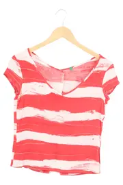 Vorschaubild 2 von Damen T-Shirt Gr. 36/S Rot Gestreift Casual