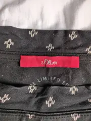 Vorschaubild 2 von Damen T-Shirt Gr. 32/XXS Schwarz Grafisch 3/4-Arm Casual