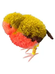 Vorschaubild 1 von Rotkehlchen Dekofigur 7111/08 Vogel Pompon Mehrfarbig 6cm