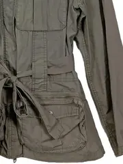 Vorschaubild 2 von Leichte Jacke Damen Gr. 46 Oliv Casual Übergangsjacke