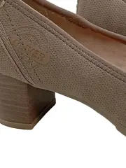 Vorschaubild 2 von Damen Pumps Beige Gr. 37 Soft Foam Blockabsatz Klassisch