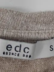 Vorschaubild 7 von EDC Damen Pullover Beige Gr. 36/S Rüschen Langarm Freizeit