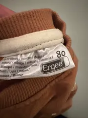 Vorschaubild 2 von Sweatshirt Kinder Gr. 80 Beige Bonjour Aufdruck Langarm