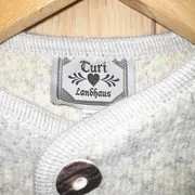 Vorschaubild 3 von Kinder Trachtenjacke Strickjacke Gr. 128 Weiß Traditionell