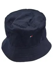 Vorschaubild 1 von Fischerhut Bucket Hat Herren Blau Uni Baumwolle Logo Freizeit