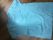 Vorschaubild 3 von Damen T-Shirt Blumenmuster Türkis Gr. 38/M Casual Baumwolle