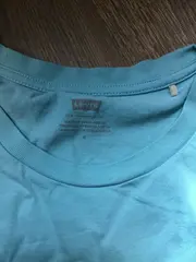 Vorschaubild 4 von Damen T-Shirt Blumenmuster Türkis Gr. 38/M Casual Baumwolle