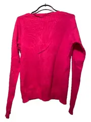 Vorschaubild 2 von Strickjacke Damen Pink Gr. 36/S Rippstrick Knopfleiste Casual Basic