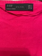 Vorschaubild 3 von Strickjacke Damen Pink Gr. 36/S Rippstrick Knopfleiste Casual Basic