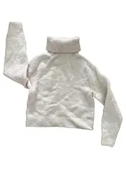 Vorschaubild 2 von Damen Rollkragen Pullover XS Weiß Alpaka
