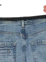 Vorschaubild 6 von Damen Mom Jeans Hose Blau Gr. 28x34 Casual Denim