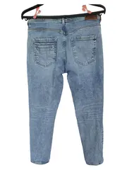 Vorschaubild 2 von Damen Mom Jeans Hose Blau Gr. 28x34 Casual Denim