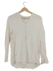 Vorschaubild 1 von Damen Bluse Gr. 40 Beige Casual Langarm Viskose