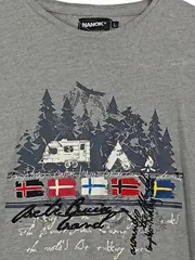 Vorschaubild 3 von Herren T-Shirt Grau L Outdoor Camping Motiv