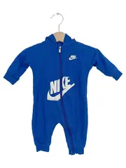 Vorschaubild 1 von Baby Body Overall Kapuze Gr. 62 Blau Logo-Print