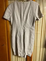 Vorschaubild 2 von Damen Freizeitkleid Gr. 36 Beige Leinen Casual