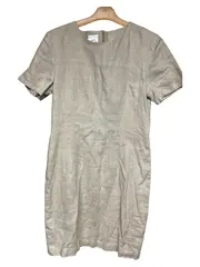Vorschaubild 1 von Damen Freizeitkleid Gr. 36 Beige Leinen Casual