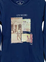 Vorschaubild 2 von Mädchen Langarmshirt Little Parisienne Blau Gr. 116/122 Casual
