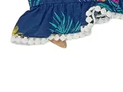Vorschaubild 3 von Kinder Sommerkleid Mädchen Blumenmuster Casual Gr. 104-110 Mehrfarbig