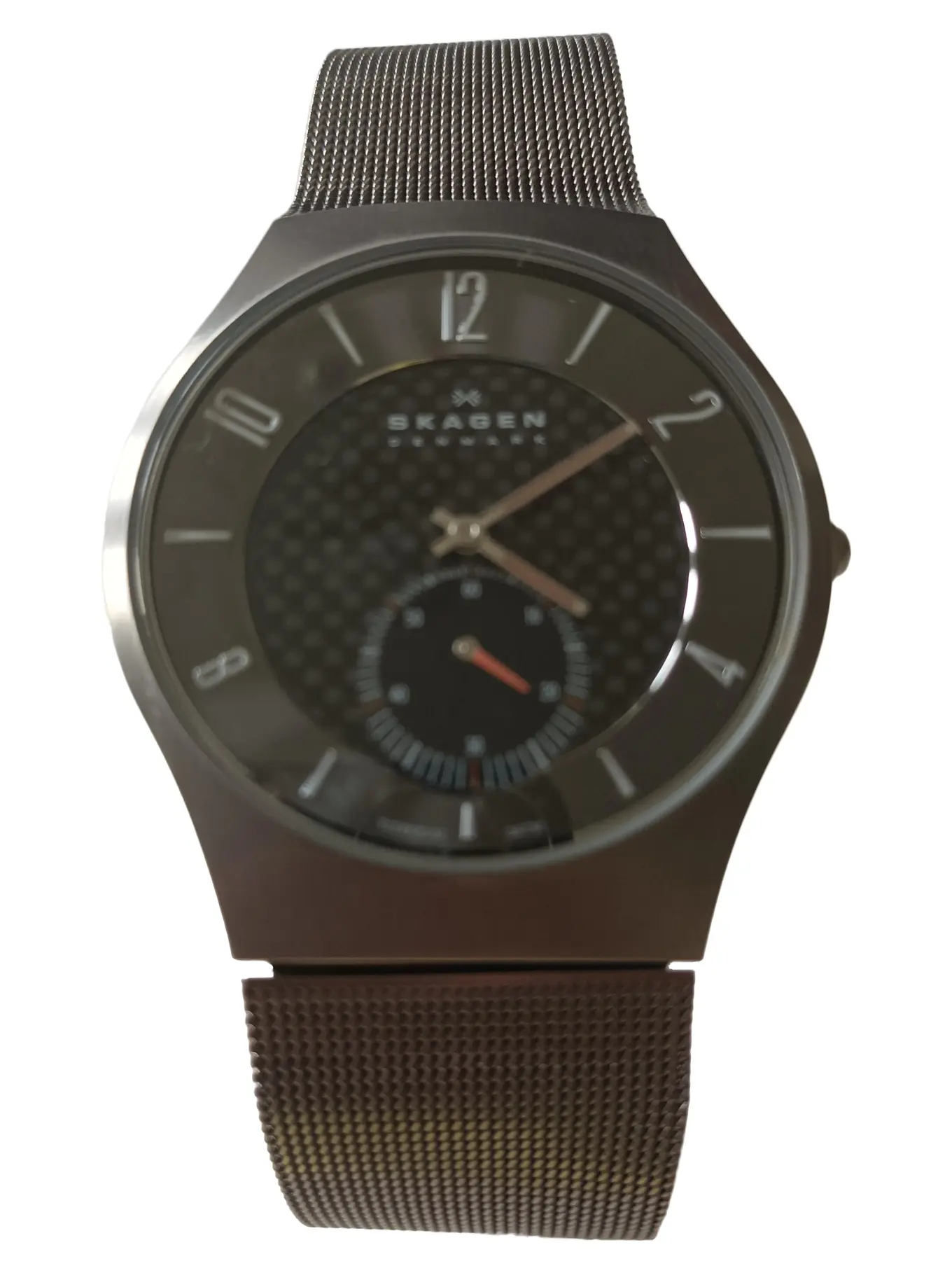 SKAGEN Herren Armbanduhr Modern Grau Metall Meshband Alltag Business