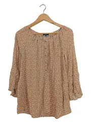 Vorschaubild 1 von Damen Bluse Blumenmuster 3/4 Arm Viskose Gr. 40 L Mehrfarbig