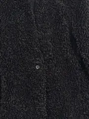 Vorschaubild 5 von Damen Teddy Mantel Felljacke Gr. 36/S Schwarz Casual