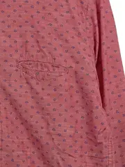 Vorschaubild 4 von Herren Freizeithemd Slim Fit M Mehrfarbig Florales Muster Baumwolle