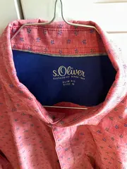 Vorschaubild 5 von Herren Freizeithemd Slim Fit M Mehrfarbig Florales Muster Baumwolle