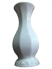 Vorschaubild 1 von Classic Vase Porzellan Weiß 16cm Achteckig Blumenmuster Elegant