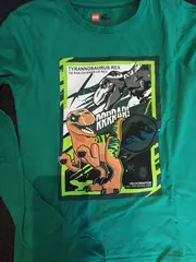Vorschaubild 2 von Jurassic World Langarmshirt Kinder Gr. 152 Grün Dinosaurier Casual