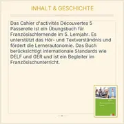 Vorschaubild 3 von Klett Découvertes 5 Passerelle Französisch Übungsbuch 5. Lernjahr Bruckmayer