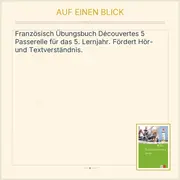Vorschaubild 2 von Klett Découvertes 5 Passerelle Französisch Übungsbuch 5. Lernjahr Bruckmayer
