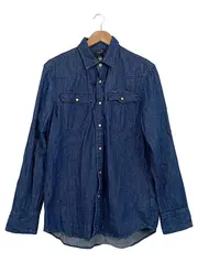 Vorschaubild 1 von Herren Freizeithemd Blau Gr. L Baumwolle Casual