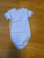 Vorschaubild 2 von Baby Body Kurzarm Blau Gr. 68 Baumwolle