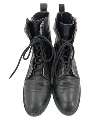 Vorschaubild 2 von Damen Stiefelette Gr. 38 Schwarz Casual Urban Boots Reißverschluss