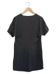 Vorschaubild 2 von Damen Blusenkleid Gr. 36/S Schwarz gepunktet Elegant Klassisch
