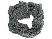 Vorschaubild 1 von Damen Schal Leopardenmuster Grau Viskose Animal-Print 90x69cm